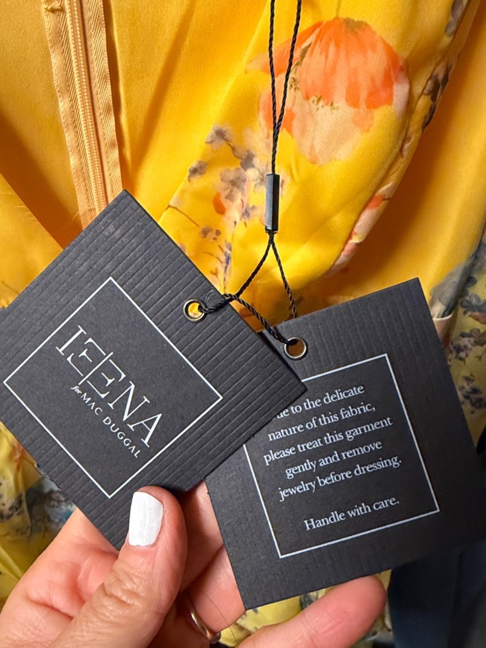Ieena Mac Duggal Chiffon Mini Dress | NWT | Sz 8 - Picture 9 of 10